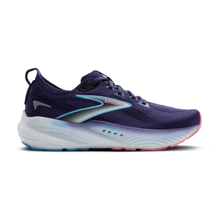 brooks glycerin 22 women's | blue ribbon/peacoat/dianthus