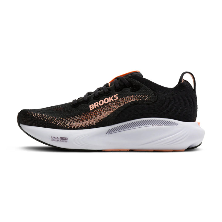 brooks adrenaline gts 25 women's | black peach mulled grape