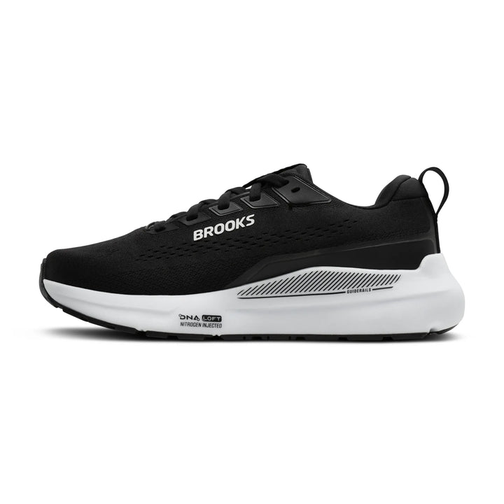 brooks ariel gts 26 wide women's | black grey white