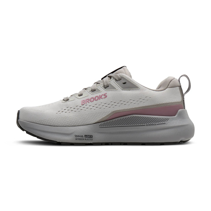 brooks ariel gts 26 wide women's | oyster mushroom alloy pink