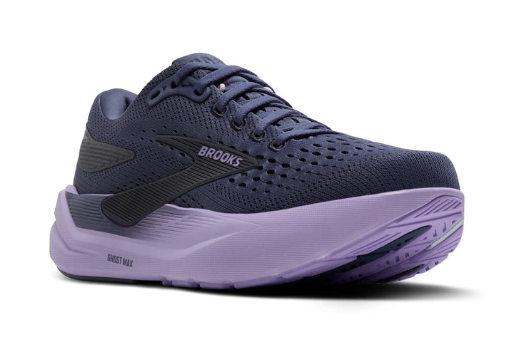 brooks ghost max 3 women's | nighshadow/ebony/purple