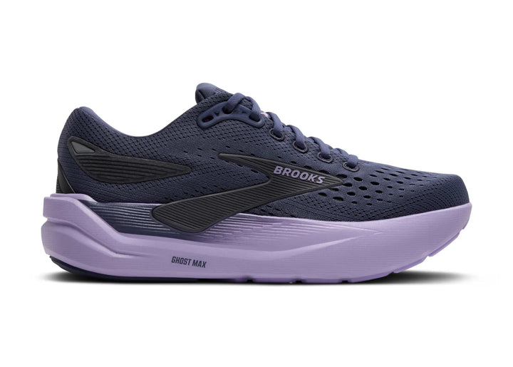 brooks ghost max 3 women's | nighshadow/ebony/purple