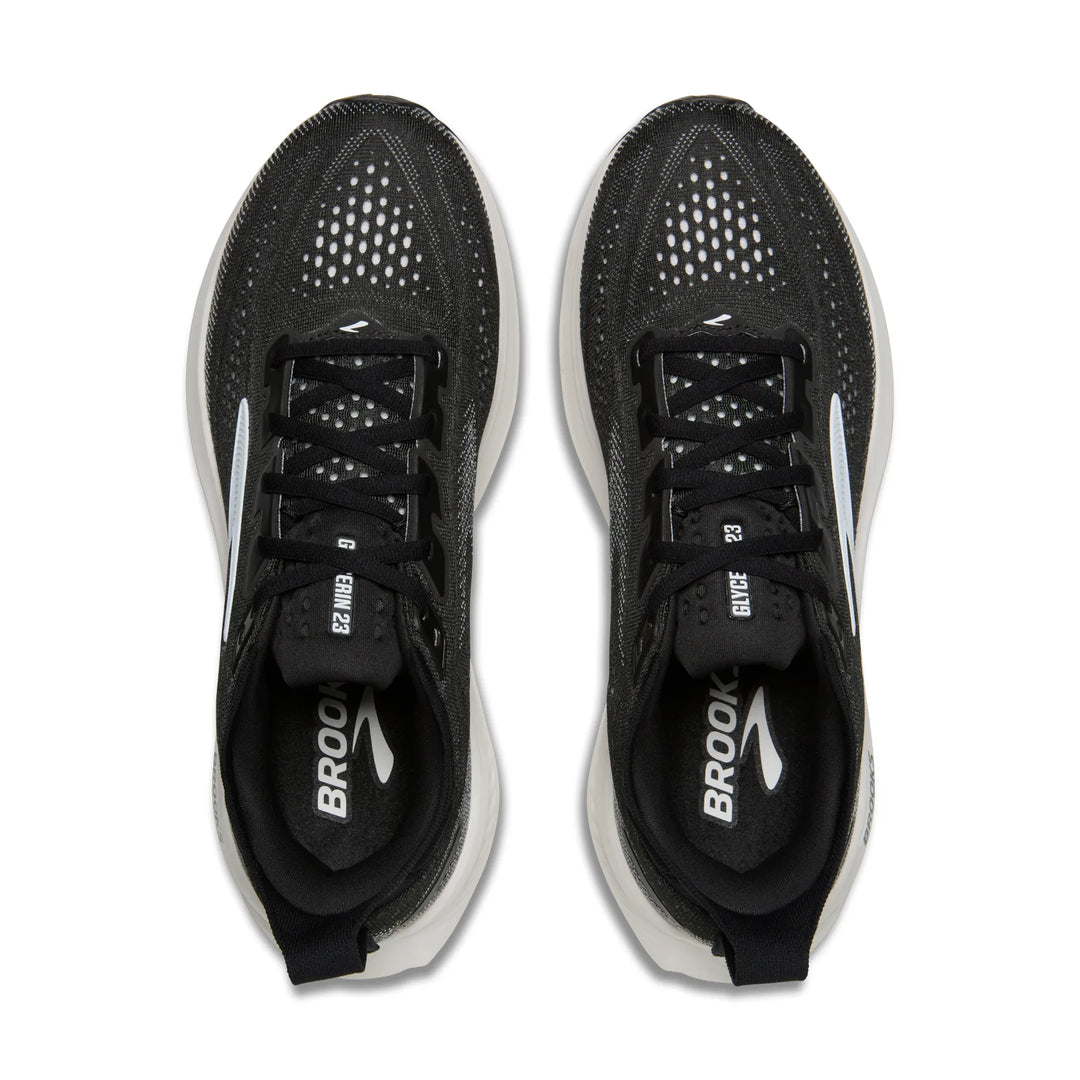 brooks glycerin 23 wide women's | black grey white