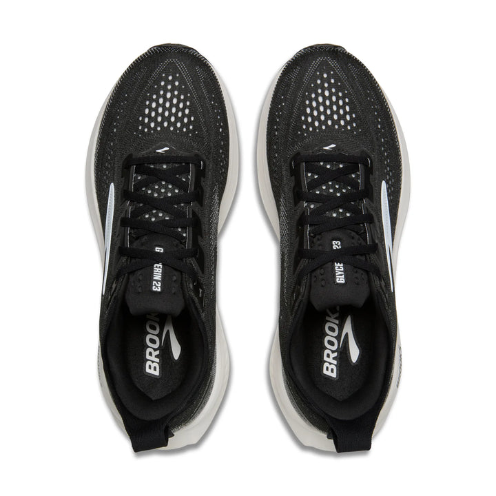 brooks glycerin 23 wide women's | black grey white