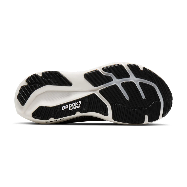 brooks glycerin 23 wide women's | black grey white