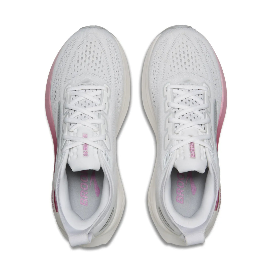brooks glycerin 23 women's | white harbor mist metallic