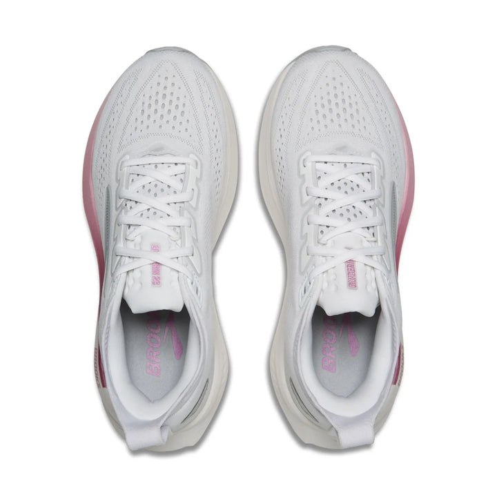 brooks glycerin 23 women's | white harbor mist metallic