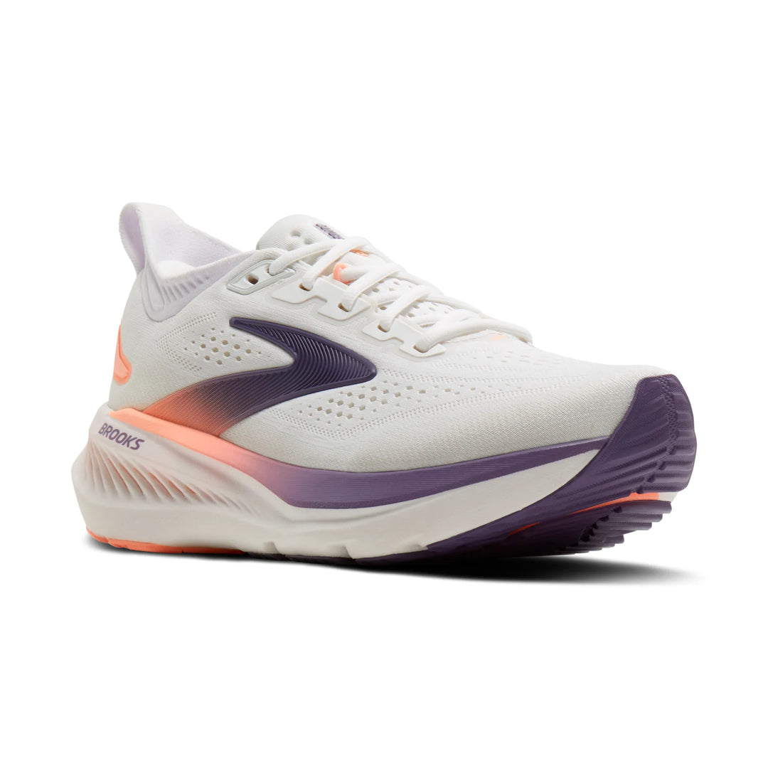 brooks glycerin 23 women's | white mulled grape clear