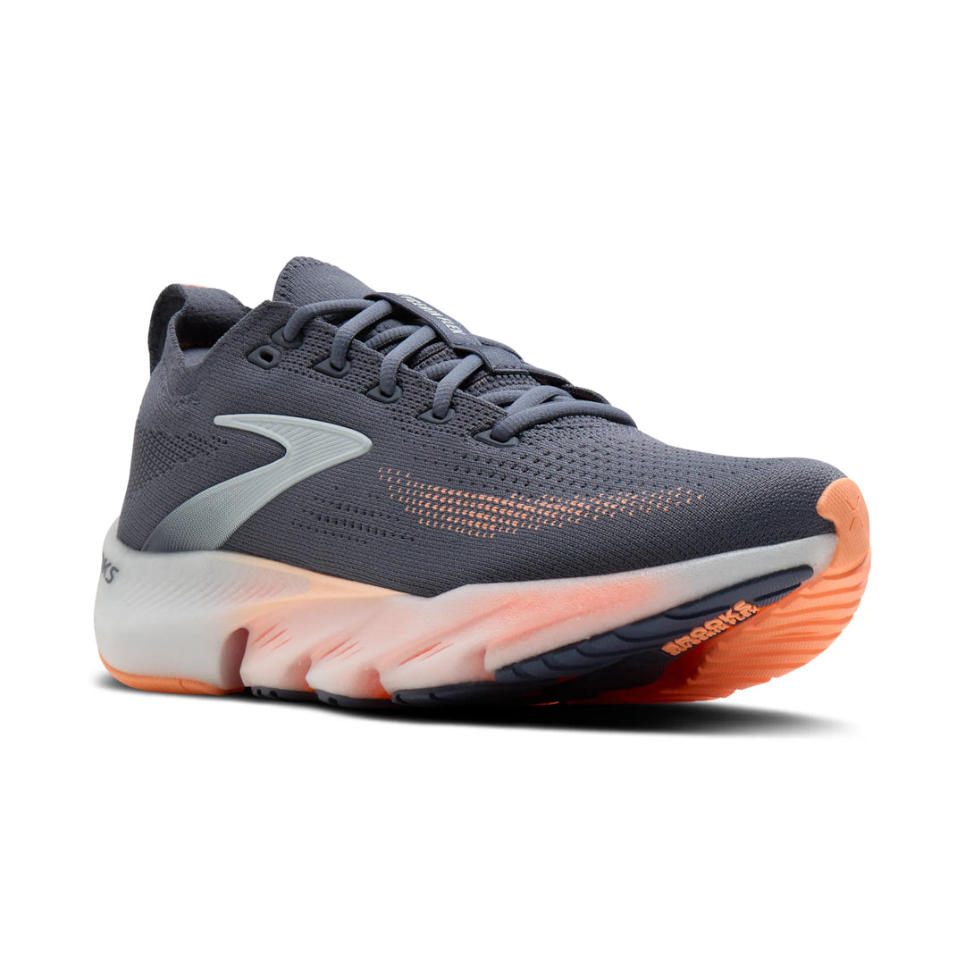 brooks glycerin flex women's | grey peach orange
