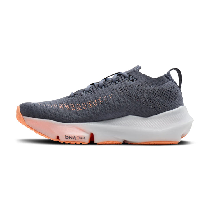 brooks glycerin flex women's | grey peach orange