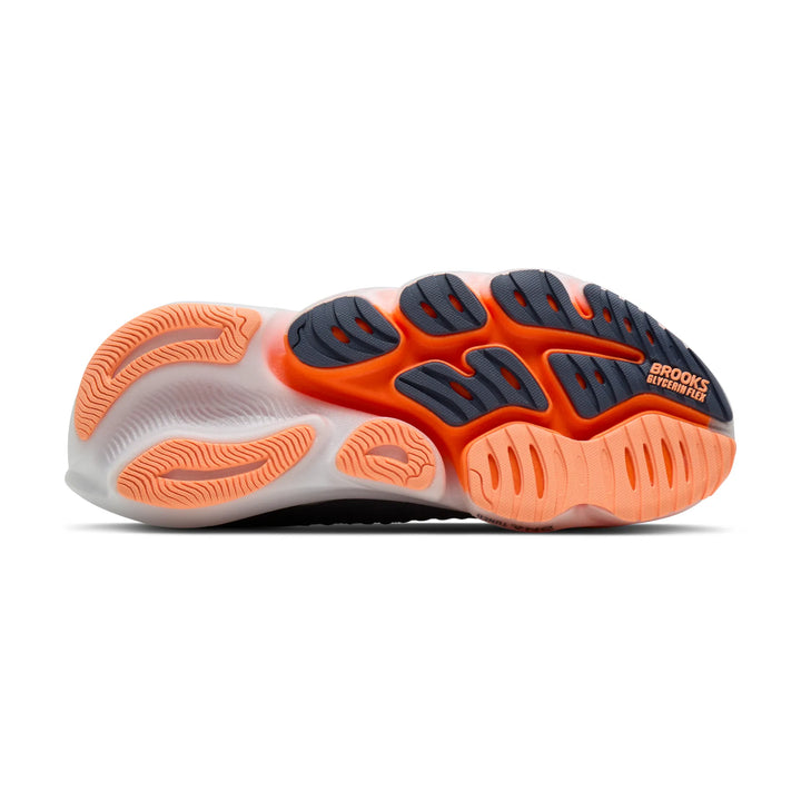 brooks glycerin flex women's | grey peach orange