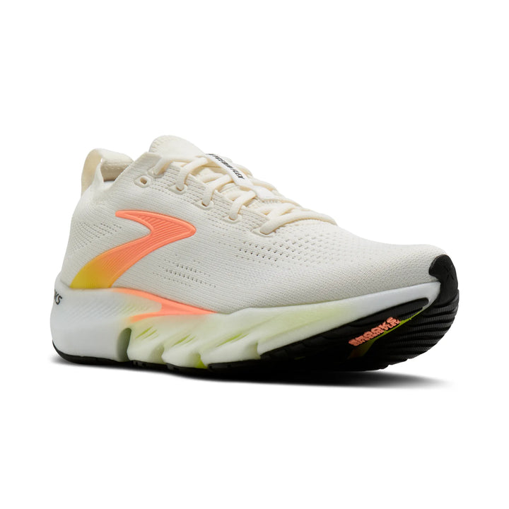 brooks glycerin flex women's | white peach nightlife