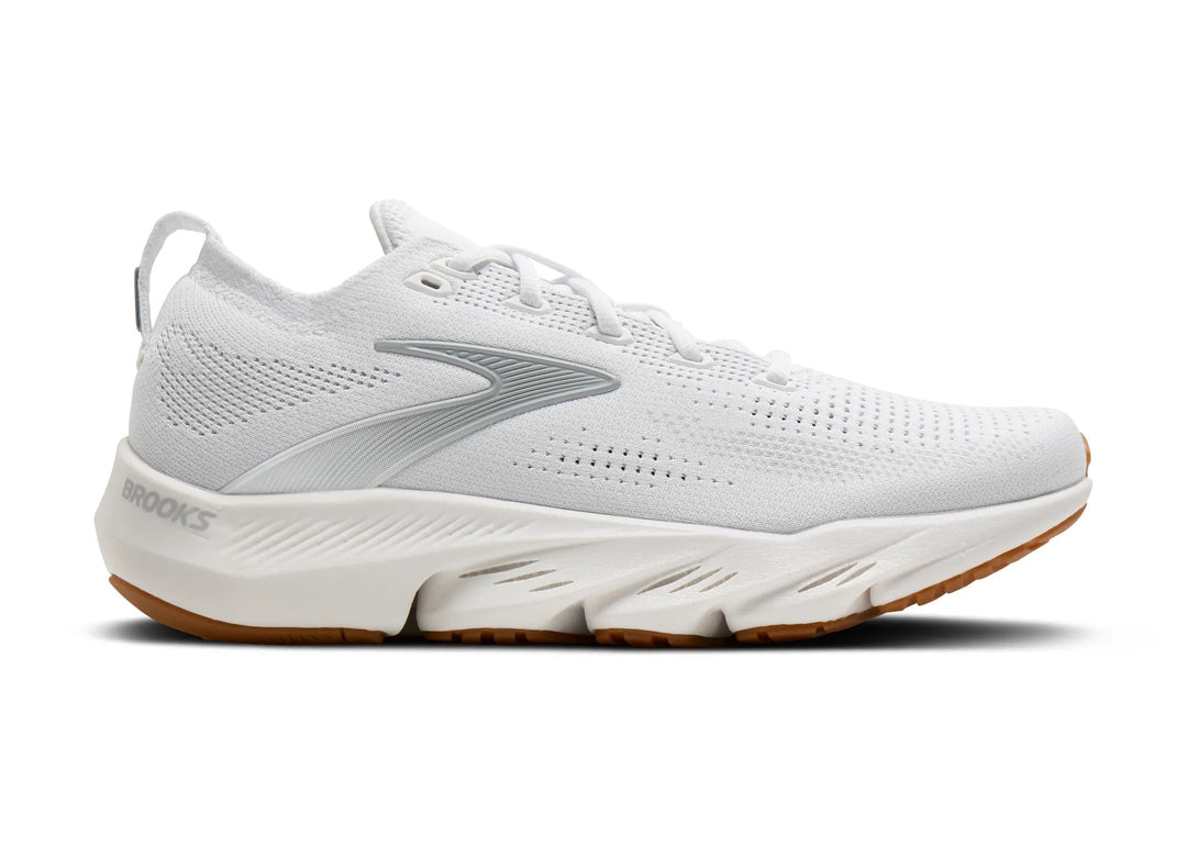 brooks glycerin flex women's | white black gum