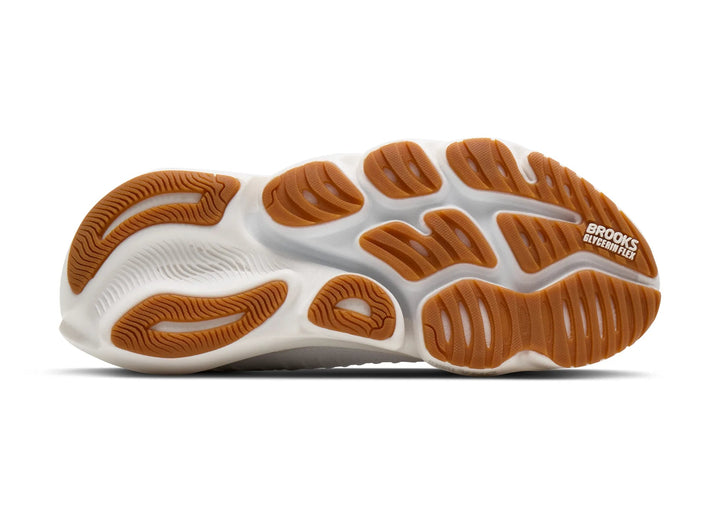 brooks glycerin flex women's | white black gum