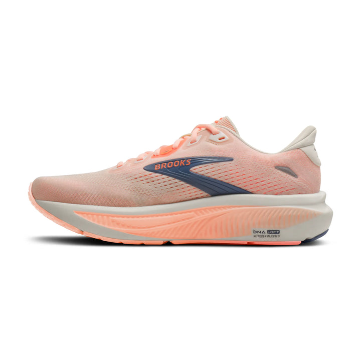 brooks ghost 18 women's | star white cyber peach grey