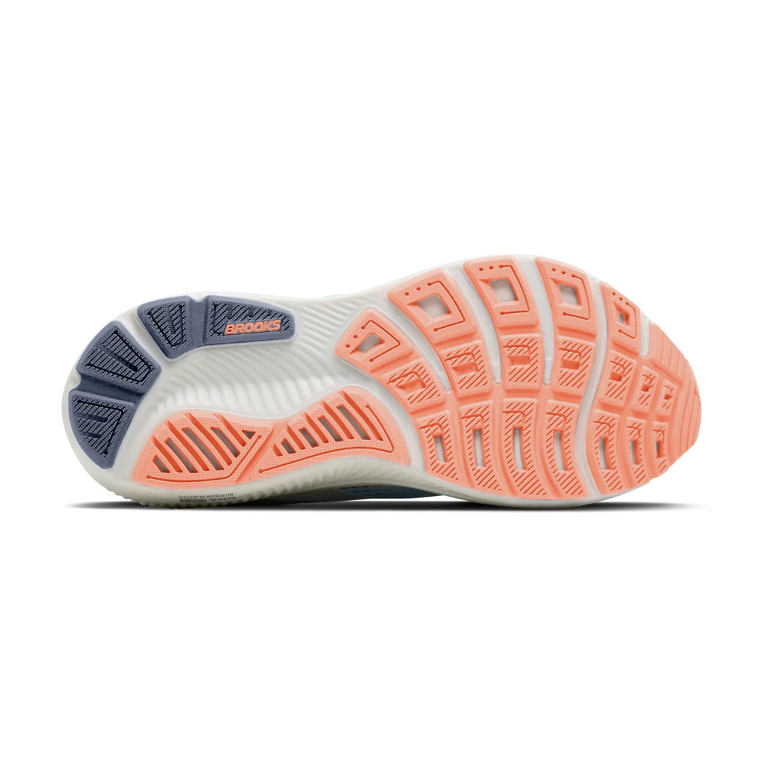 brooks ghost 18 women's | star white cyber peach grey