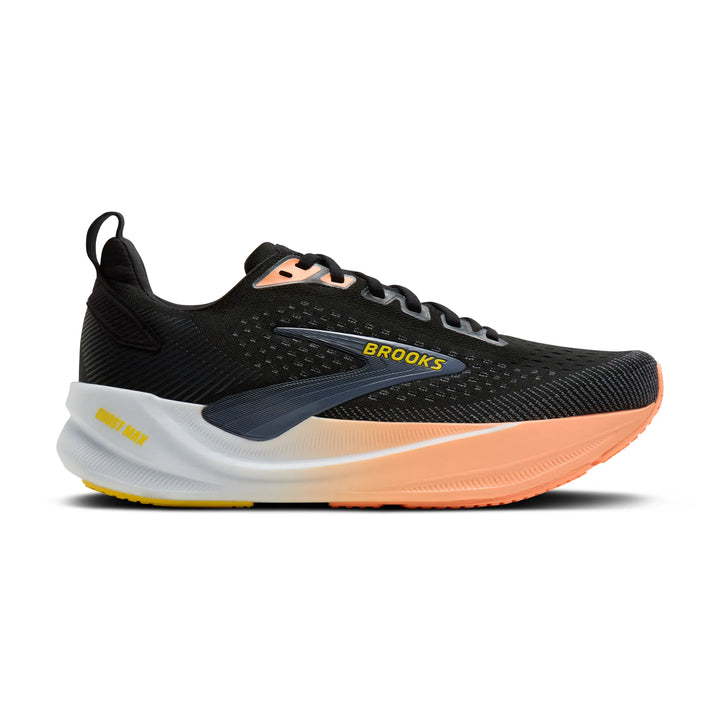 brooks ghost max 4 women's | black folkstone cyber peach