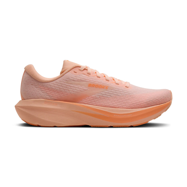 brooks ghost amp women's | peach peach white