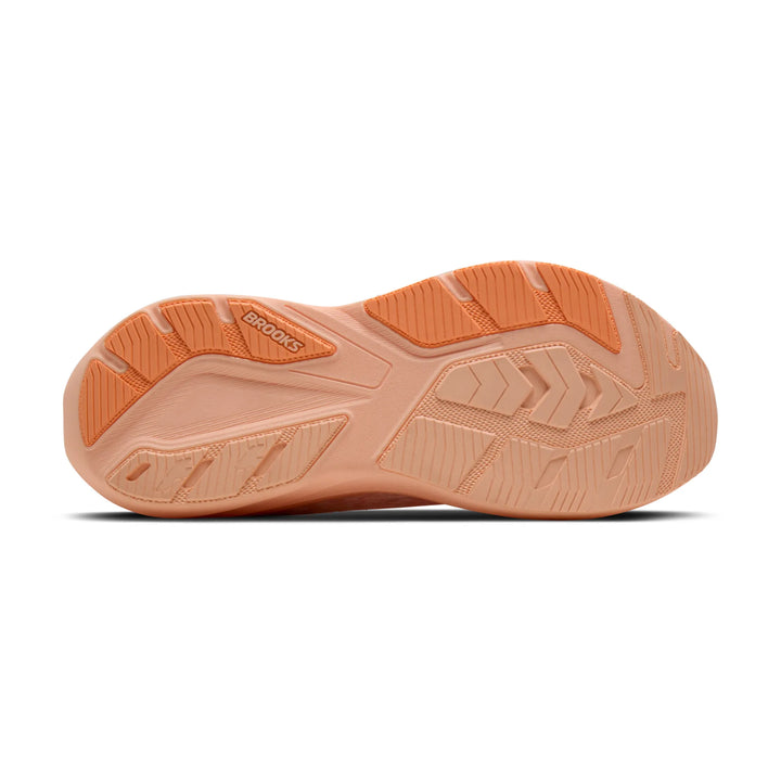 brooks ghost amp women's | peach peach white
