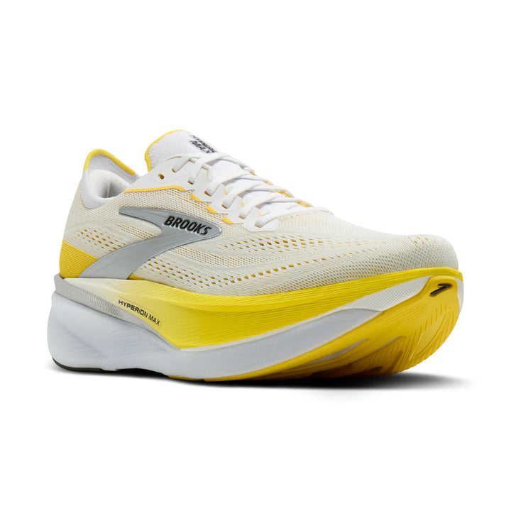 brooks hyperion max 4 women's | white cyber yellow black