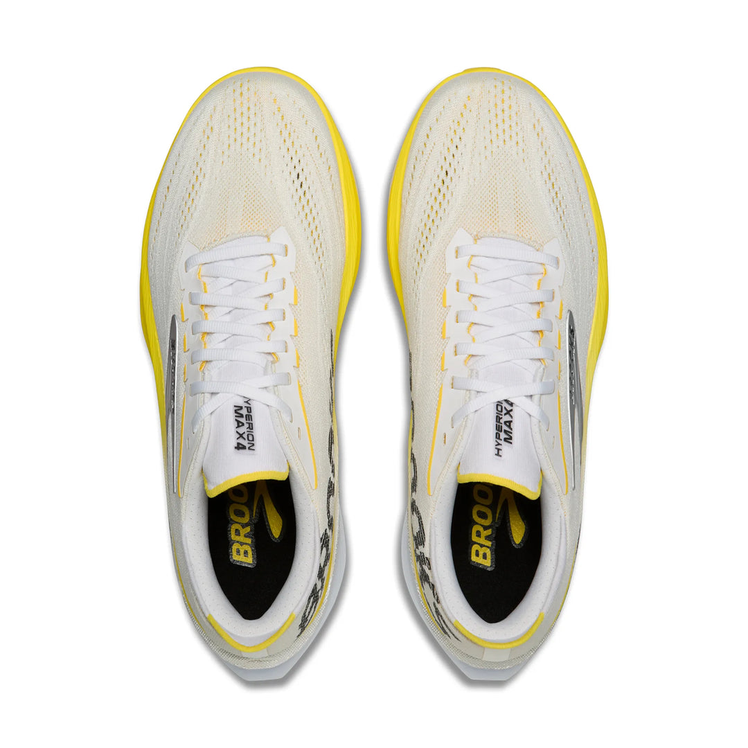 brooks hyperion max 4 women's | white cyber yellow black