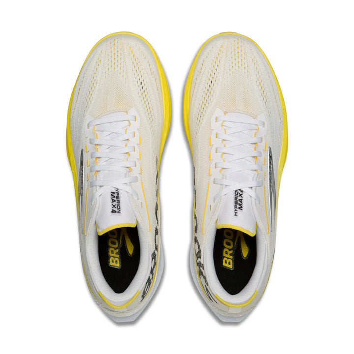 brooks hyperion max 4 women's | white cyber yellow black