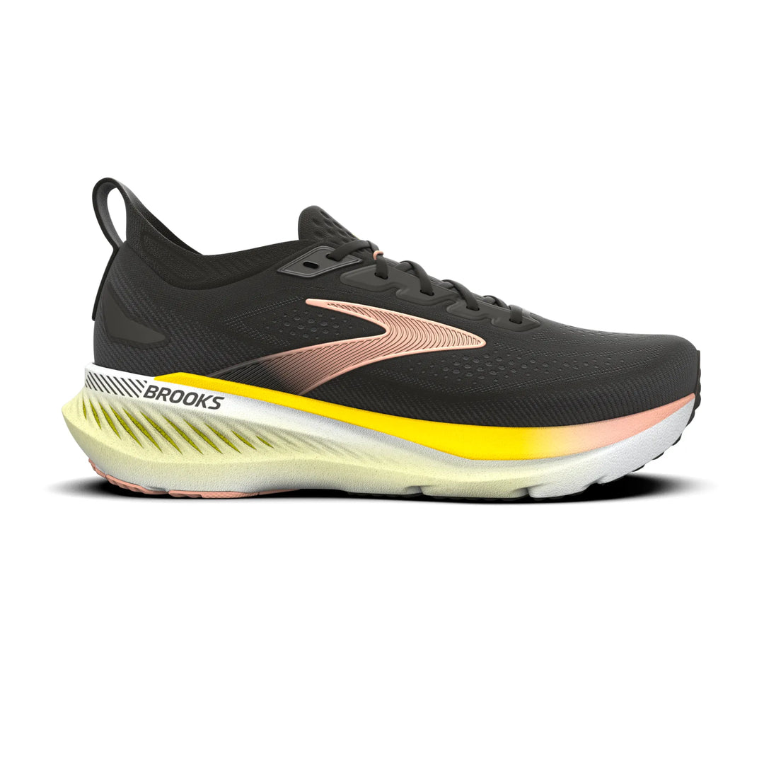 brooks glycerin gts 23 women's | black peach nightlife
