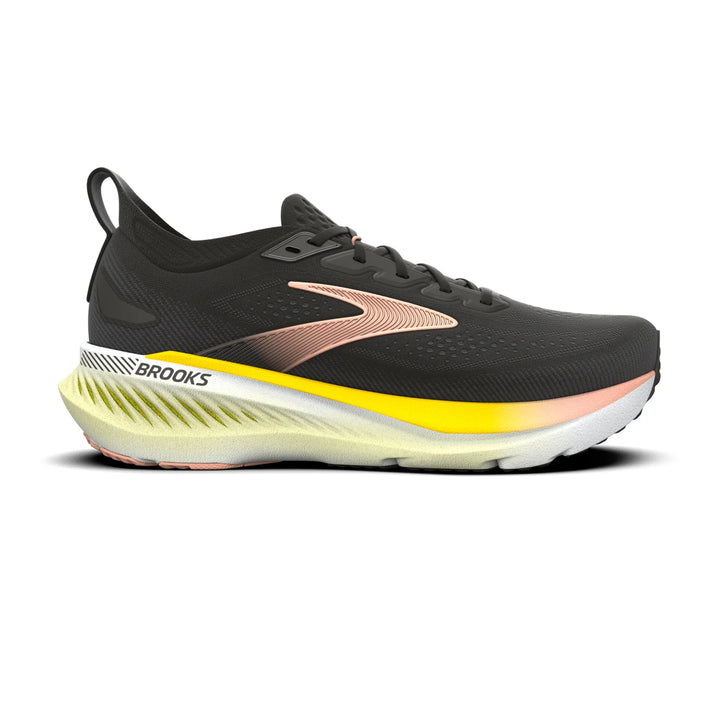 brooks glycerin gts 23 women's | black peach nightlife