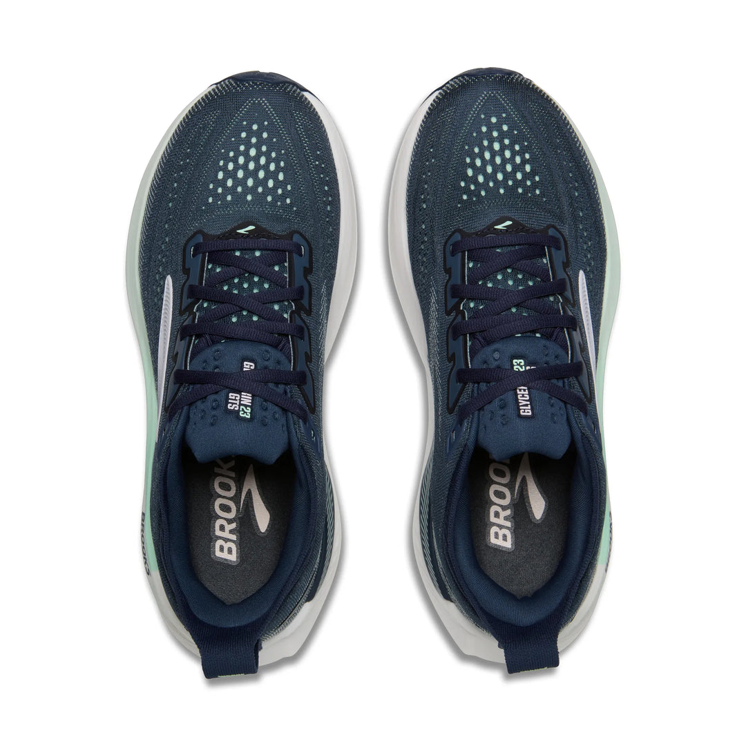 brooks glycerin gts 23 women's | spellbound/yucca/pink
