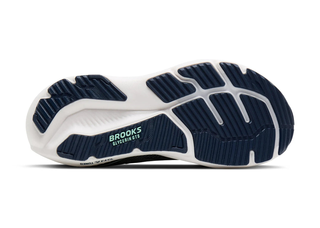 brooks glycerin gts 23 extra wide women's | spellbound/yucca/pink