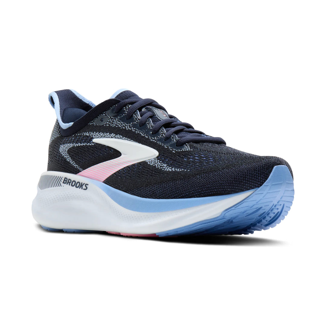 brooks adrenaline gts 26 women's | navy cornflower pink