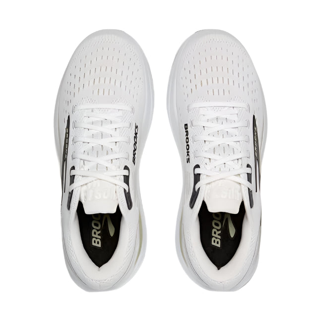 brooks ghost max 3 men's | bright white/tea black