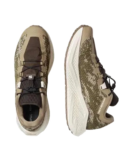 salomon aero glide 4 grvl men's | safari / vanilla ice / earth brown