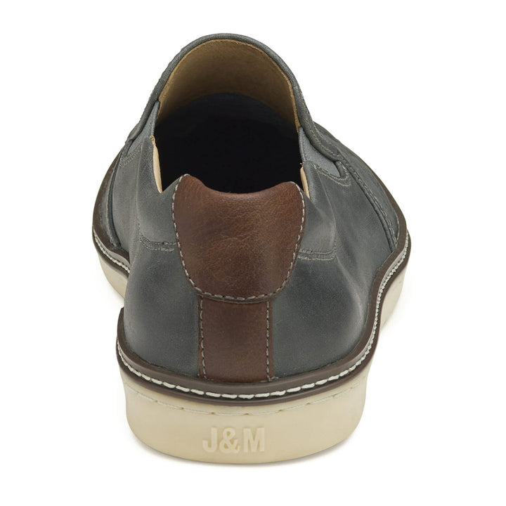 johnston murphy mcguffey men's | gray oiled full grain