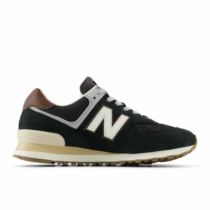 new balance 574 | brown dark silver metallic