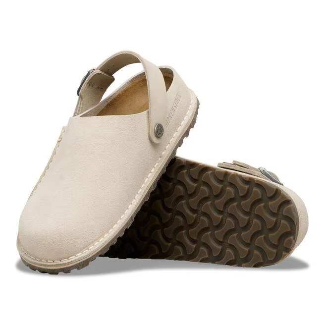 birkenstock lutry premium suede | oyster