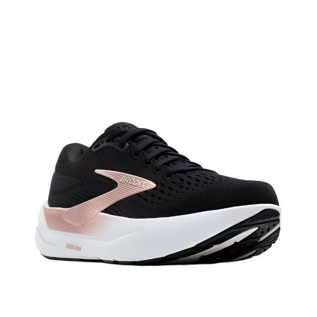 brooks ghost max 3 wide women's | black/black/rose gold