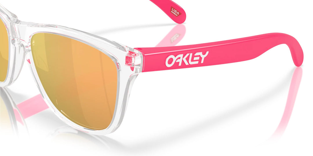 oakley frogskins neon pop collection sunglasses | clear