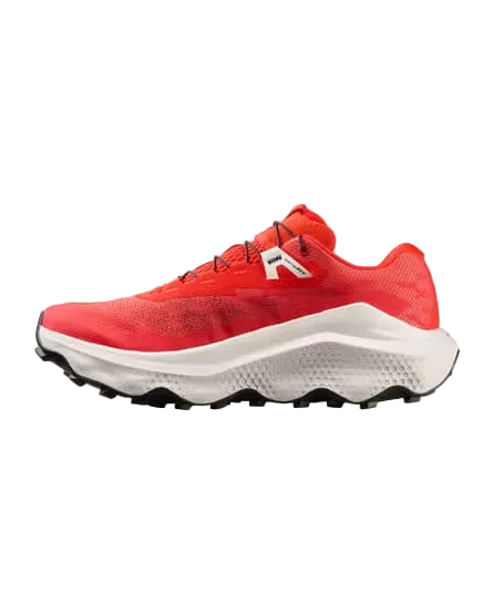 salomon ultra glide 4 men's | fiery red / vanilla ice / black