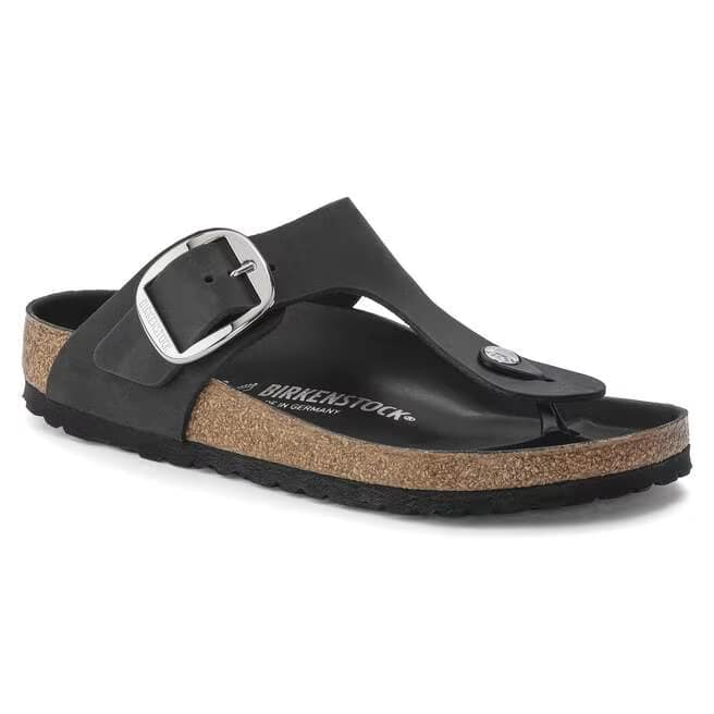birkenstock gizeh big buckle women's | black
