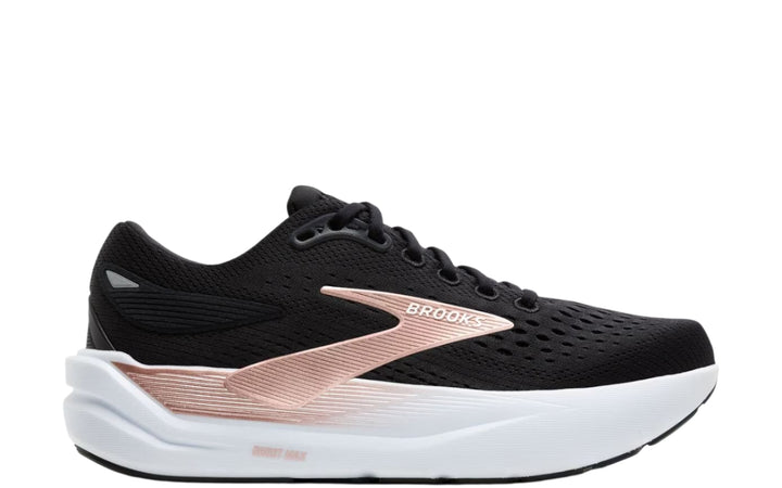 brooks ghost max 3 wide women's | black/black/rose gold