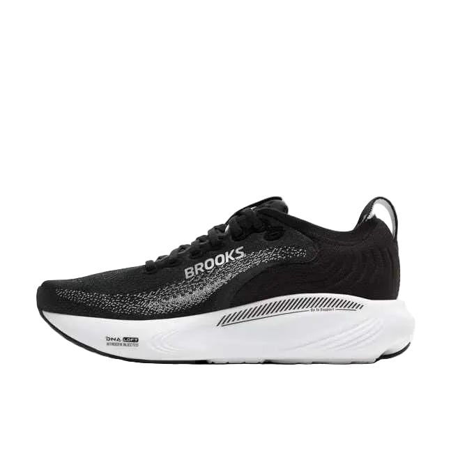 brooks adrenaline gts 25 extra wide men's | black grey white