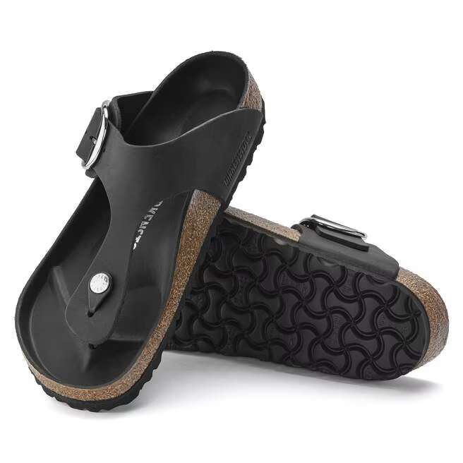 birkenstock gizeh big buckle women's | black