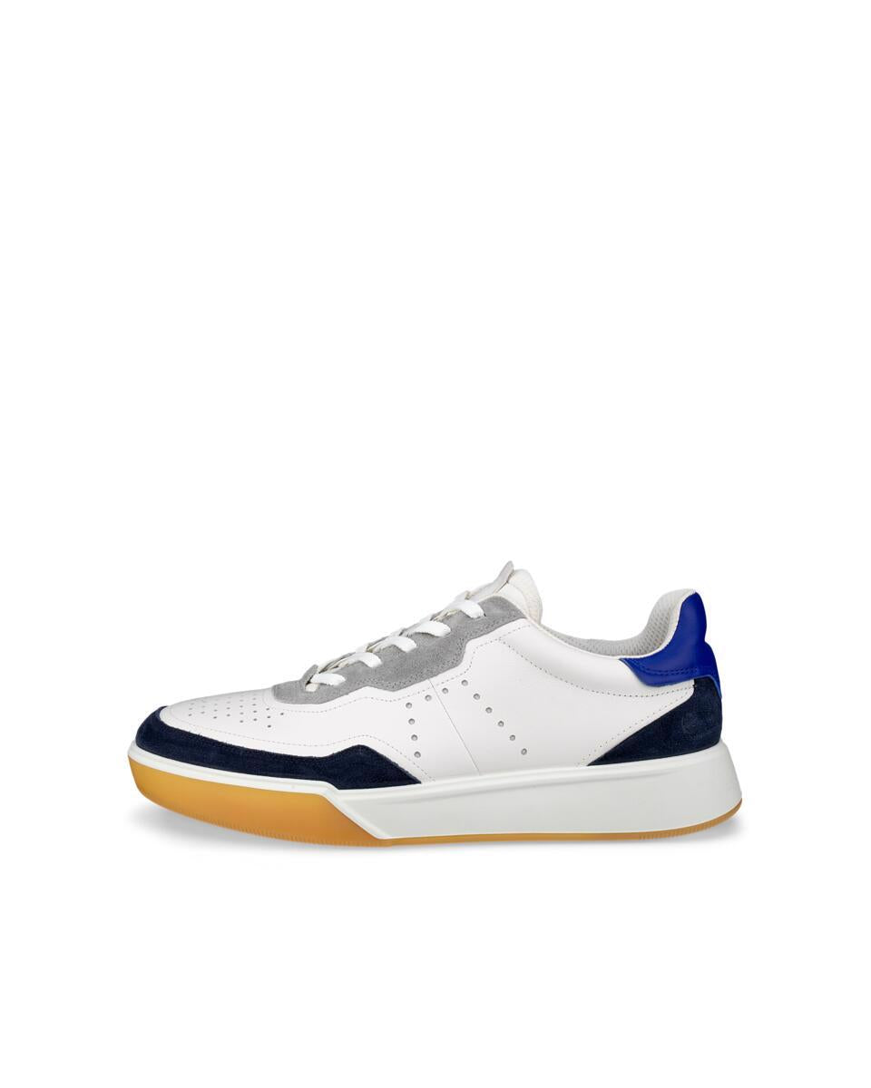 ecco street court m men's | marine/white/virtual