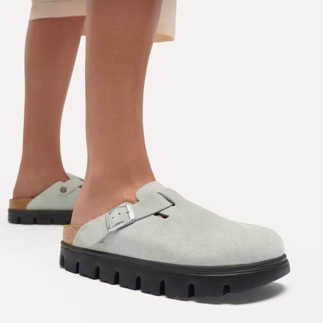 birkenstock boston chunky women's | pure sage