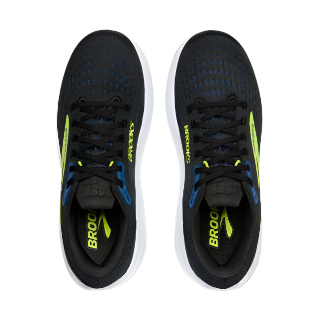 brooks ghost max 3 men's | black/navy/acid lime