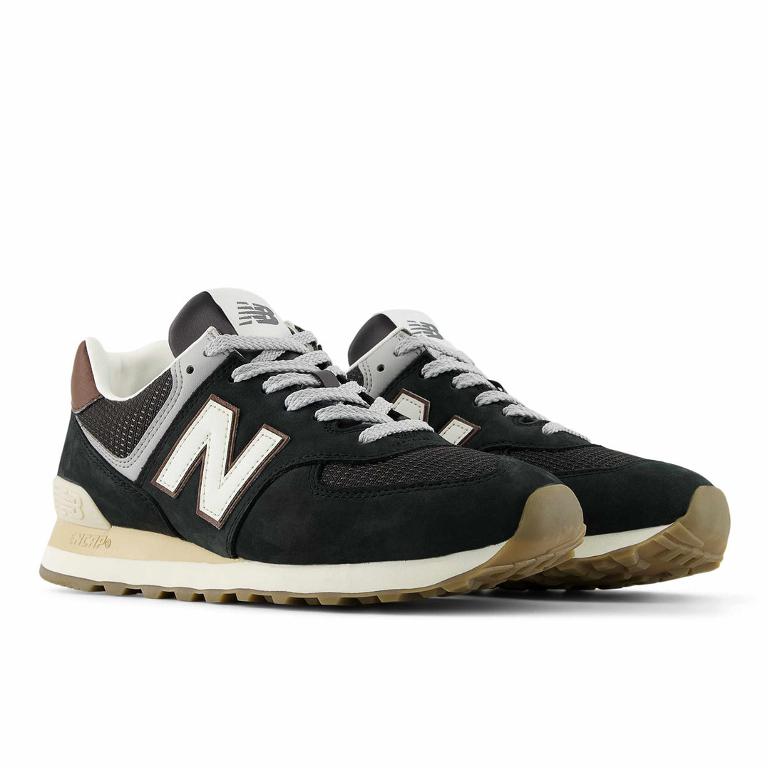 new balance 574 | brown dark silver metallic