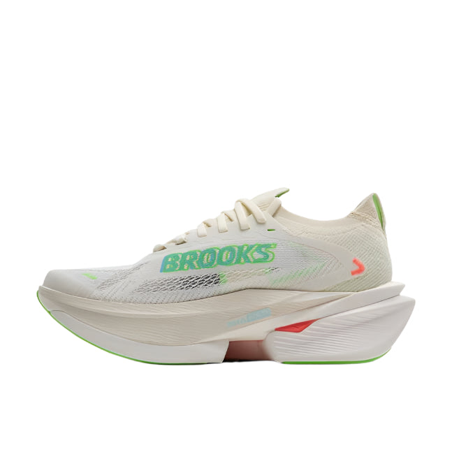 brooks hyperion max 3 women's | coconut/green gecko/pink clay