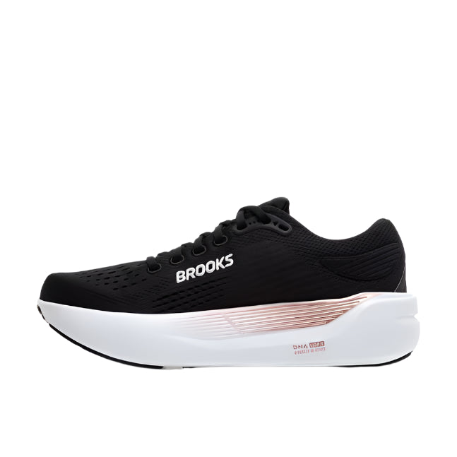 brooks ghost max 3 wide women's | black/black/rose gold
