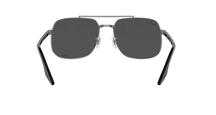 ray-ban rb3699 polarized+ lenses sunglasses | gunmetal